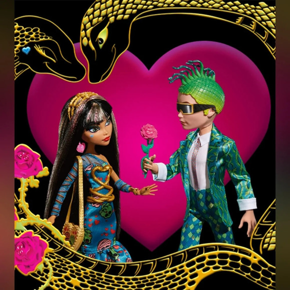Monster High Cleo and Deuce Howliday Love Edition Two Pack. NRFB, BRAND NEW, NIB - Picture 2 of 14